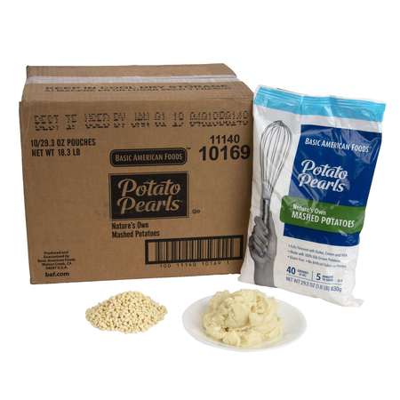 BAF POTATO PEARLS Nature's Own Mashed Potatoes Just Add Water 29.3 oz. Pouches, PK10 10169